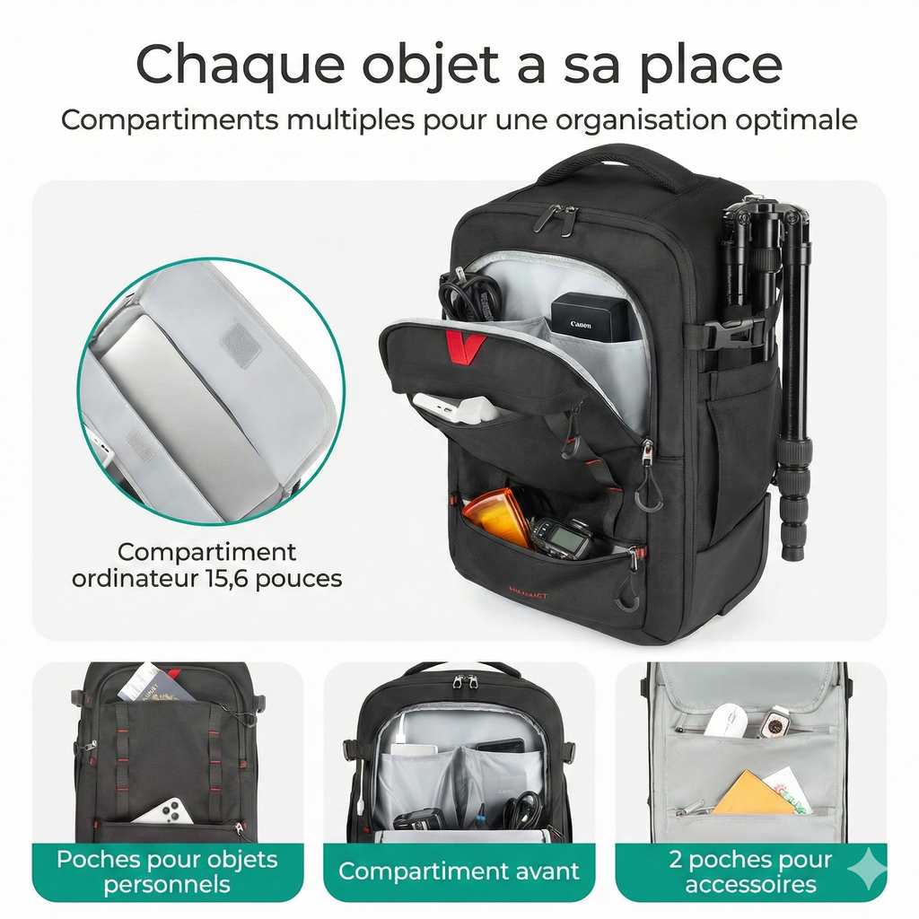 Sac à dos photographe