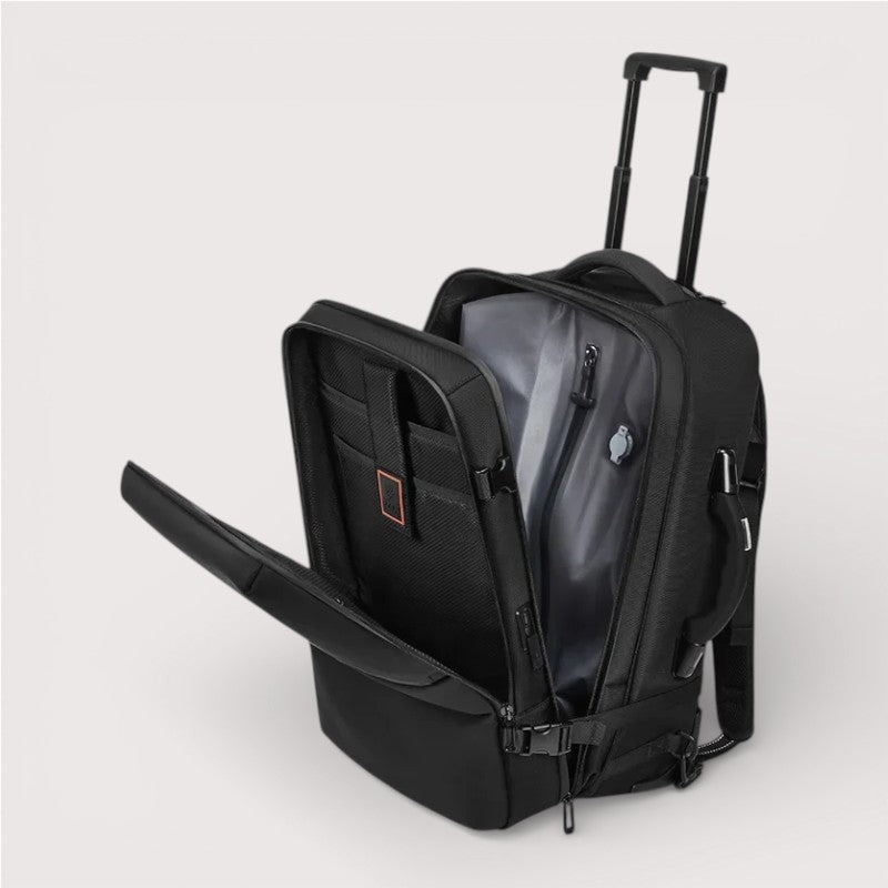 Valise cabine à roulettes – sac à dos de voyage 2-en-1
